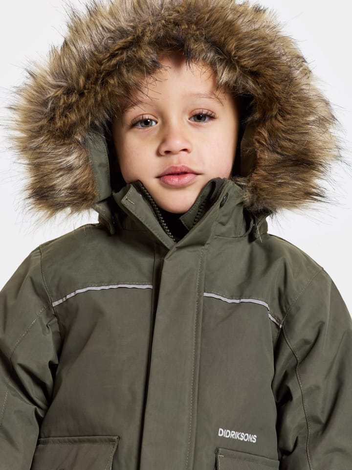 Didriksons Kids' Kure Parka 6 Deep Green Didriksons