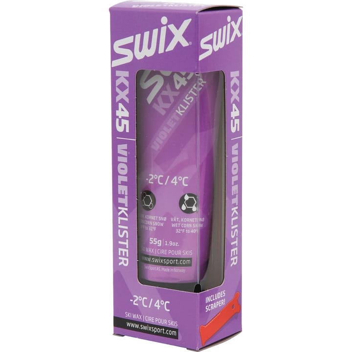 Swix Kx45 Violet Klister, -2c To 4c Nocolor Swix