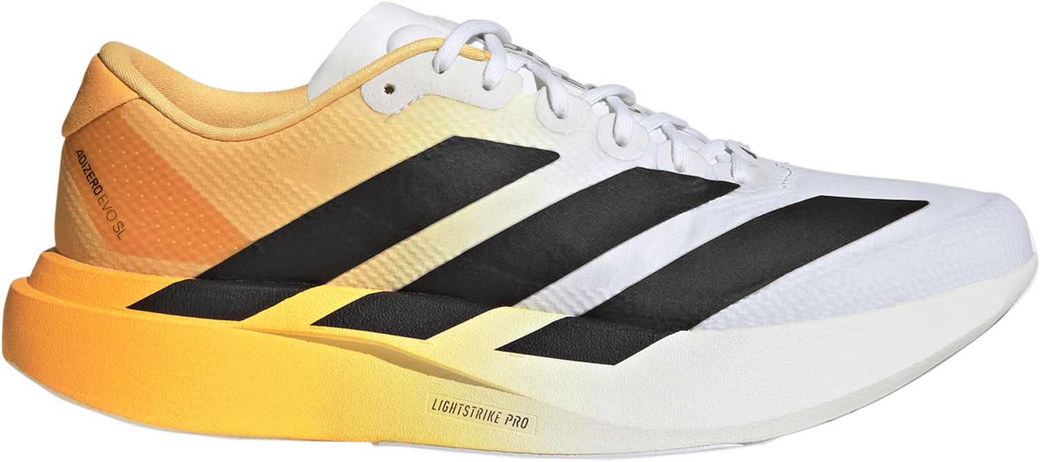 Adidas Men's Adizero Evo SL Ftwr white/Core black/Lucid Tangerine