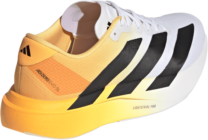 Adidas Men's Adizero Evo SL Ftwr white/Core black/Lucid Tangerine Adidas