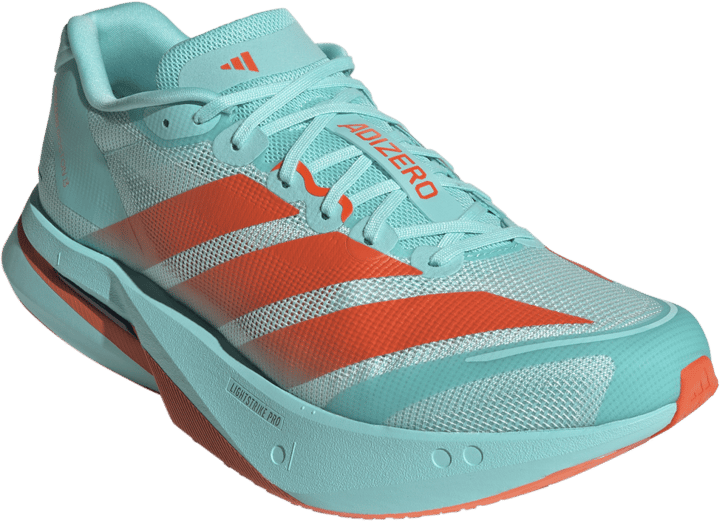 Adidas Men's Adizero Boston 13 Flash Aqua/Impact Orange/Iron Metal Adidas
