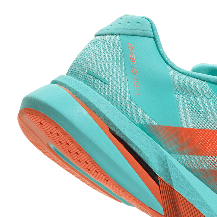 Adidas Men's Adizero Boston 13 Flash Aqua/Impact Orange/Iron Metal Adidas
