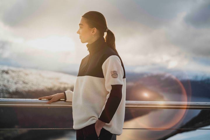 Skogstad J Tempelseter Pilefleece Half-Zip Gardenia Skogstad