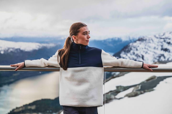 Skogstad J Tempelseter Pilefleece Half-Zip Gardenia Skogstad
