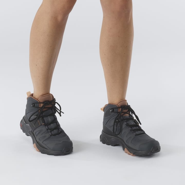 Salomon Women's X Ultra 4 Mid GORE-TEX Ebony/Mocha Mousse/Almond Cream Salomon Salomon Women's X Ultra 4 Mid GORE-TEX Ebony/Mocha Mousse/Almond Cream Salomon