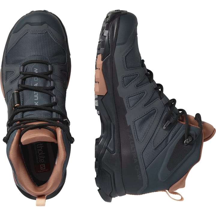 Salomon Women's X Ultra 4 Mid GORE-TEX Ebony/Mocha Mousse/Almond Cream Salomon Salomon Women's X Ultra 4 Mid GORE-TEX Ebony/Mocha Mousse/Almond Cream Salomon
