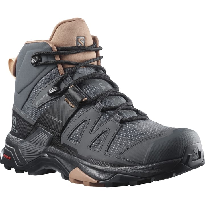 Salomon Women's X Ultra 4 Mid GORE-TEX Ebony/Mocha Mousse/Almond Cream Salomon Salomon Women's X Ultra 4 Mid GORE-TEX Ebony/Mocha Mousse/Almond Cream Salomon