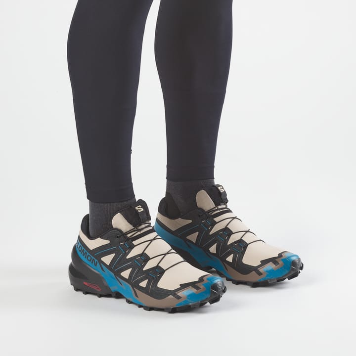 Salomon Men's Speedcross 6 Oxford Tan / Black / Mykonos Blue Salomon