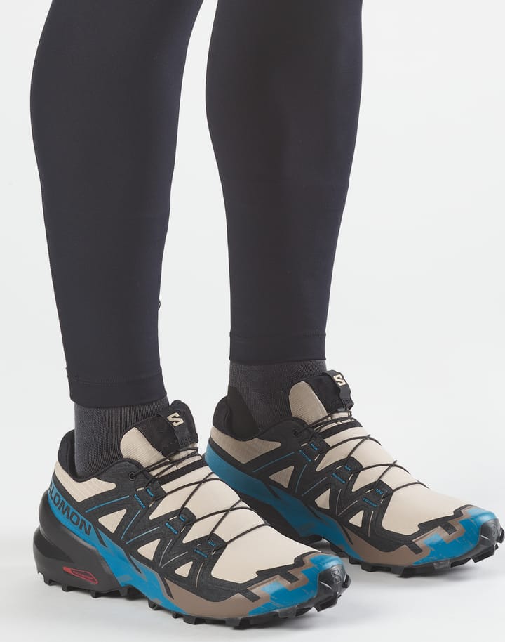 Salomon Men's Speedcross 6 Oxford Tan / Black / Mykonos Blue Salomon