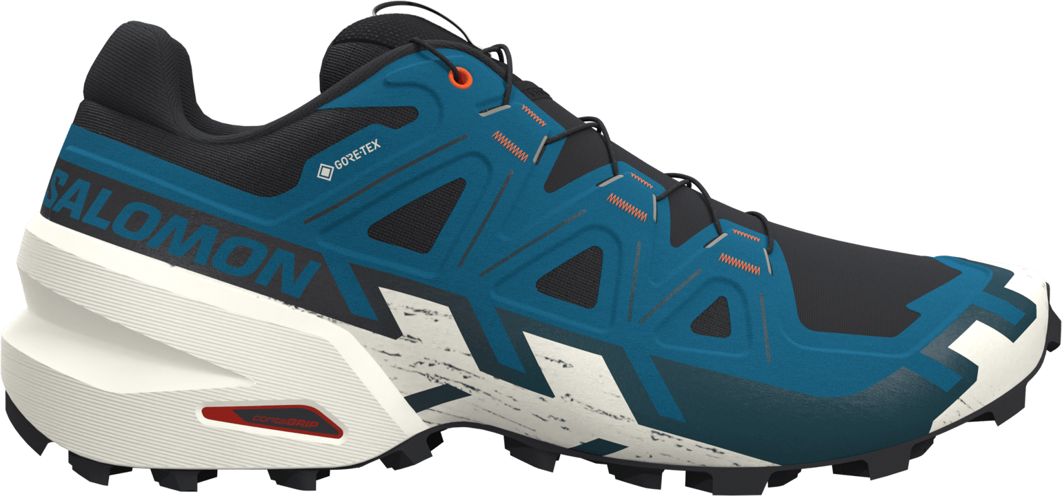 Salomon Men's Speedcross 6 GORE-TEX Black / Mykonos Blue / Vanilla Ice