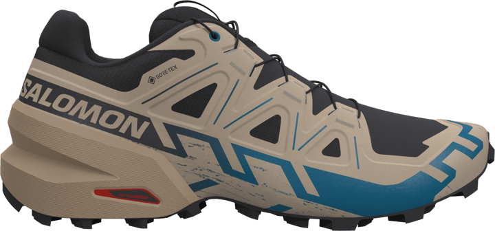 Salomon Men's Speedcross 6 GORE-TEX Black / Desert Tan / Mykonos Blue Salomon