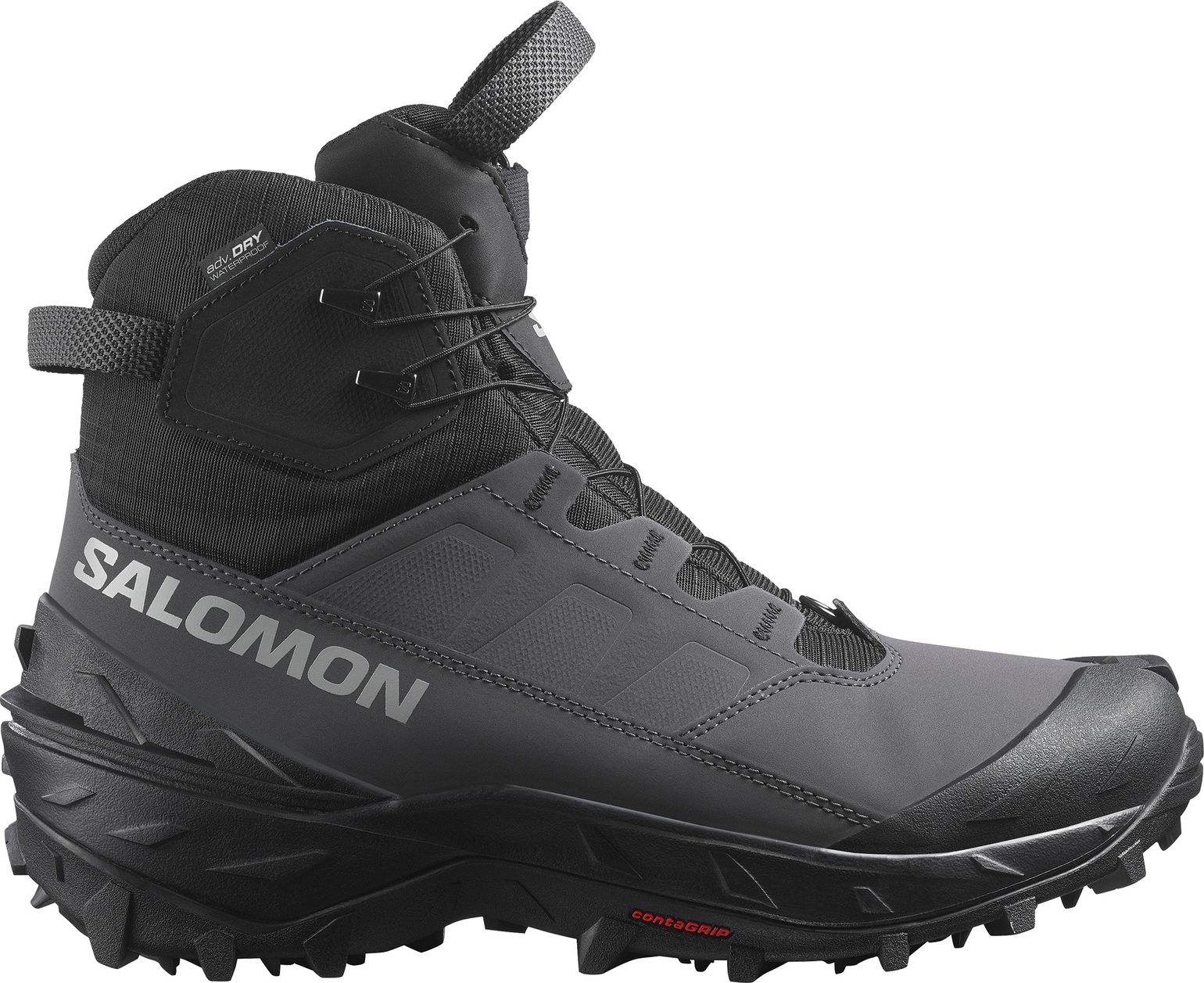Salomon Men's Crosstrak Powder Waterproof Asphalt/Black/Sharkskin