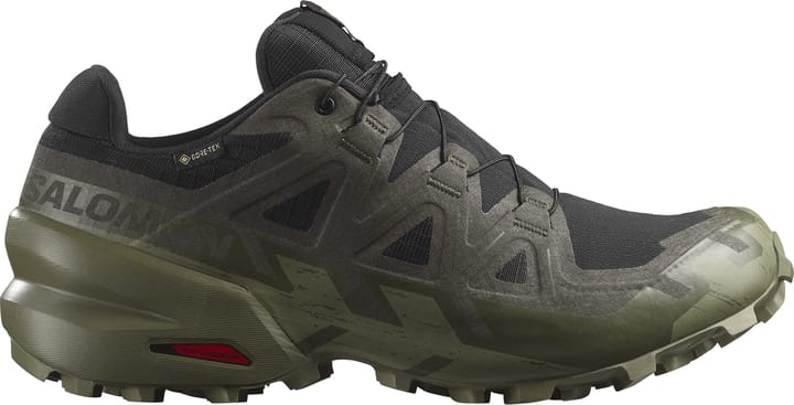 Salomon Men's Speedcross 6 GORE-TEX Black/Peat/Deep Lichen Green Salomon Salomon Men's Speedcross 6 GORE-TEX Black/Peat/Deep Lichen Green Salomon