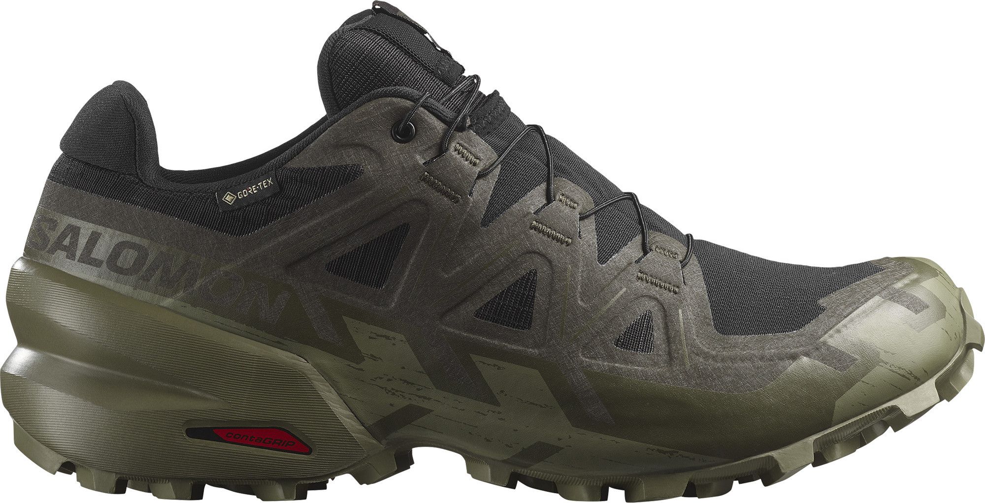 Salomon Men's Speedcross 6 GORE-TEX Black/Peat/Deep Lichen
