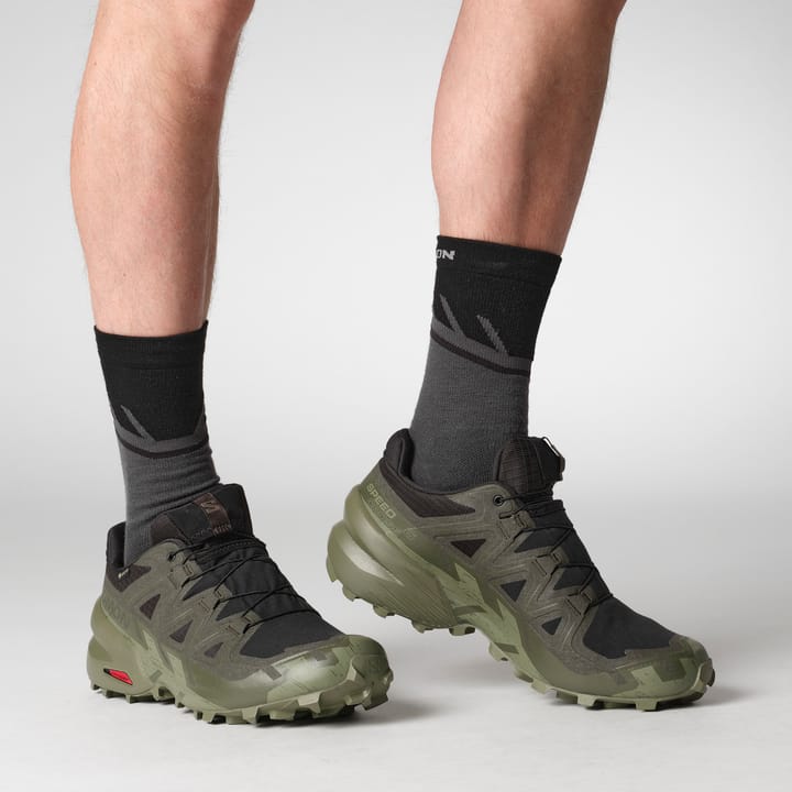 Salomon Men's Speedcross 6 GORE-TEX Black/Peat/Deep Lichen Green Salomon Salomon Men's Speedcross 6 GORE-TEX Black/Peat/Deep Lichen Green Salomon
