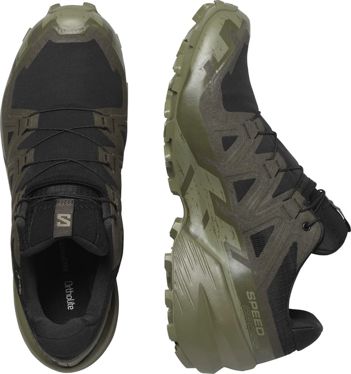 Salomon Men's Speedcross 6 GORE-TEX Black/Peat/Deep Lichen Green Salomon Salomon Men's Speedcross 6 GORE-TEX Black/Peat/Deep Lichen Green Salomon