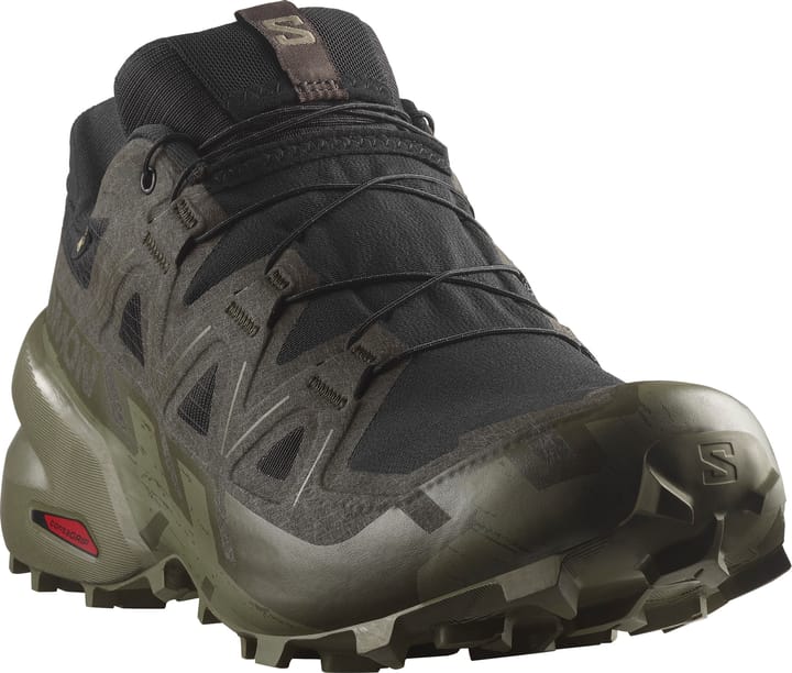 Salomon Men's Speedcross 6 GORE-TEX Black/Peat/Deep Lichen Green Salomon Salomon Men's Speedcross 6 GORE-TEX Black/Peat/Deep Lichen Green Salomon
