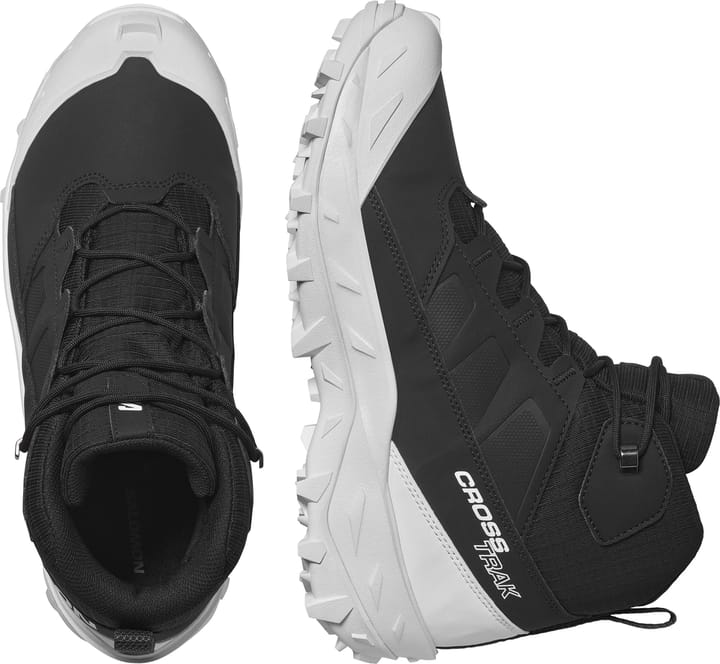Salomon Men's Crosstrak Waterproof Black/Black/White Salomon