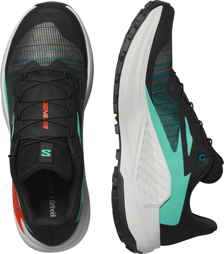 Salomon Men's Genesis Black / Electric Green / Cherry Tomato Salomon Salomon Men's Genesis Black / Electric Green / Cherry Tomato Salomon