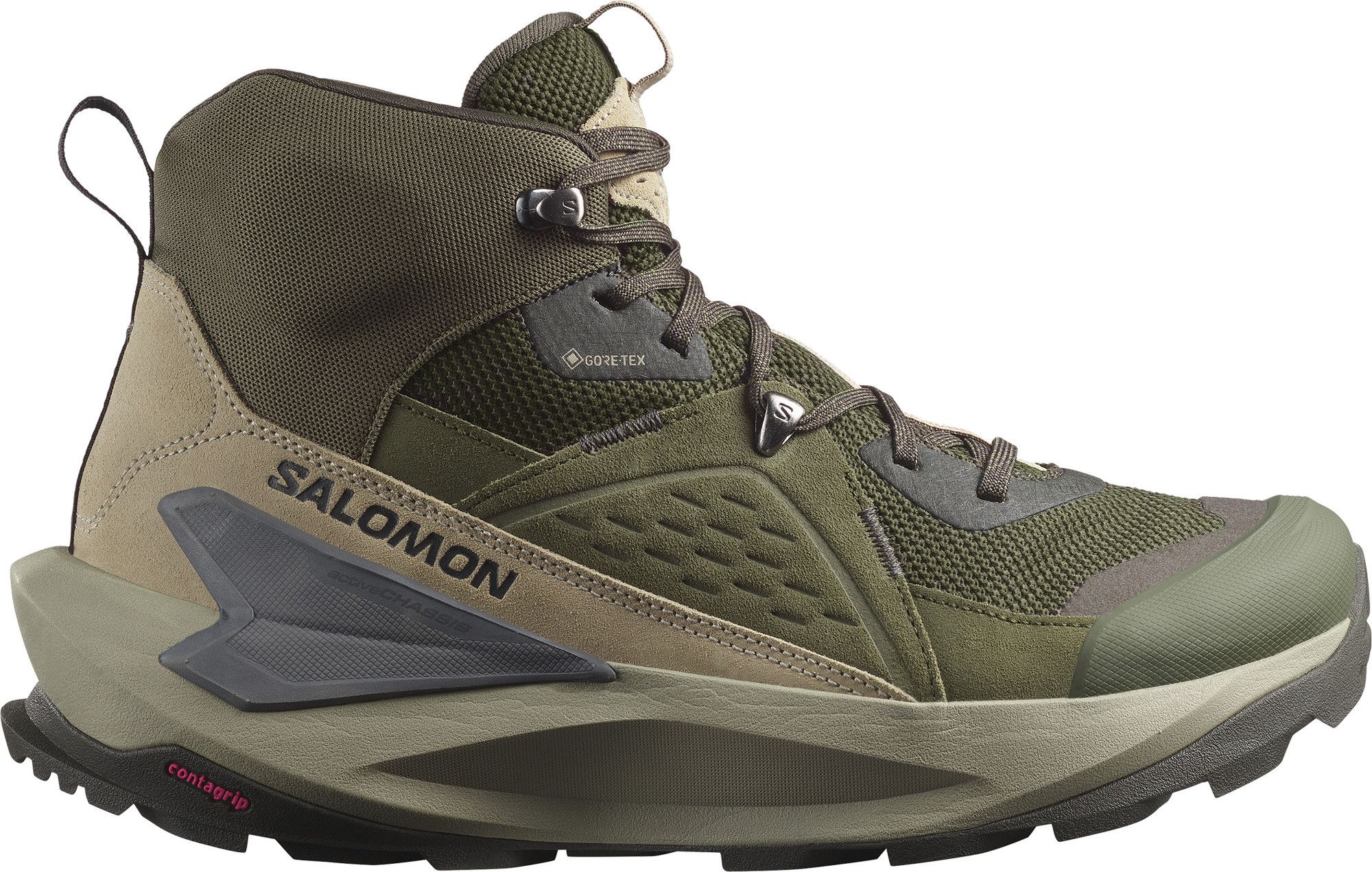Salomon Men's Elixir Mid GORE-TEX Peat/Vintage Khaki