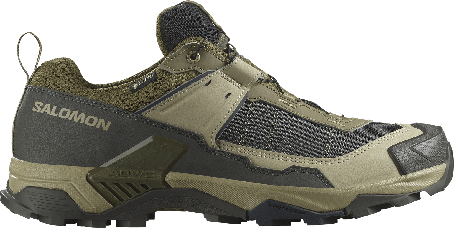 Salomon Men's X Ultra 5 GORE-TEX Martini Olive/gray Green/blue Night