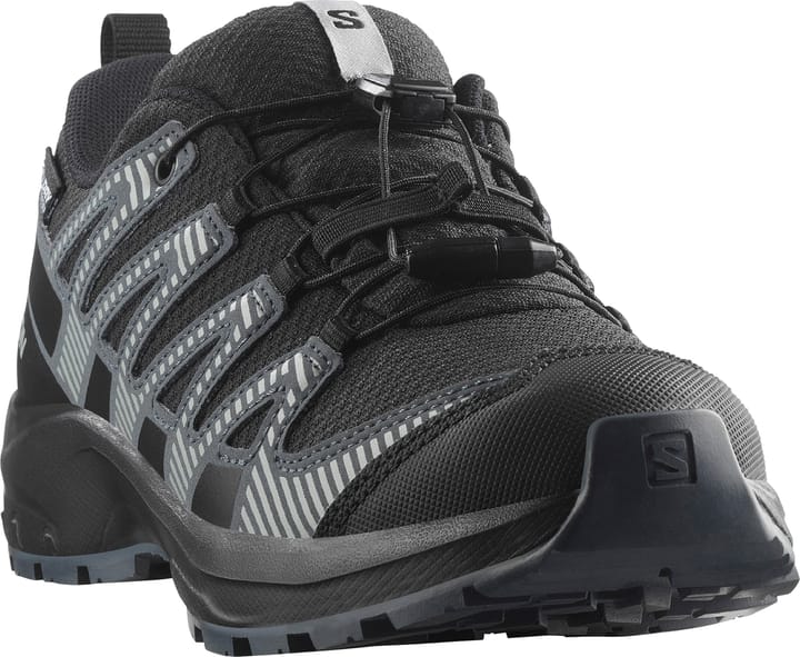 Salomon Kids' XA Pro V8 Waterproof Black/turbulence/quarry Salomon