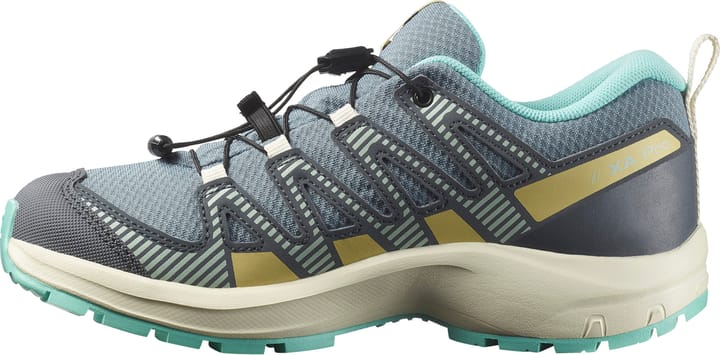 Salomon Kids' XA Pro V8 Waterproof Trooper/turbulence/aruba Blue Salomon
