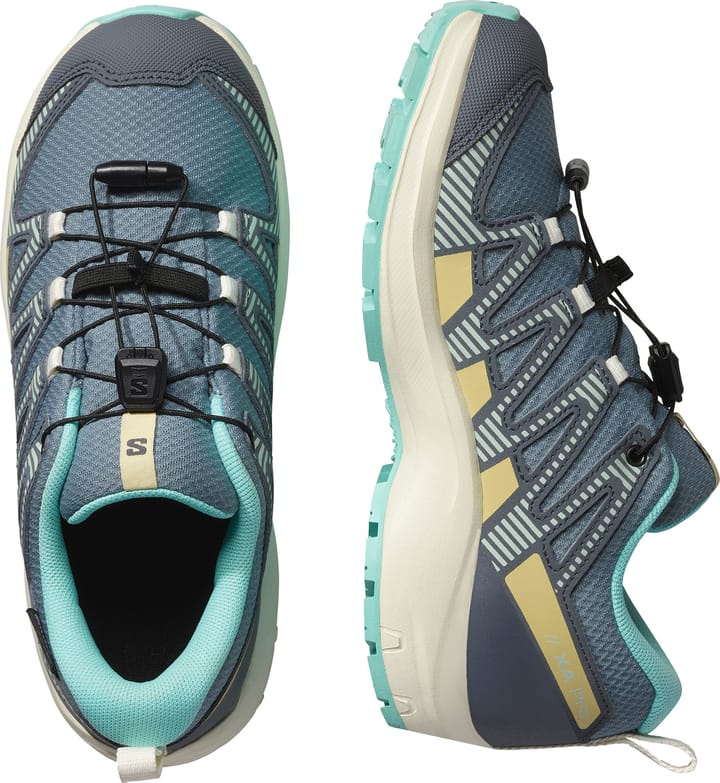 Salomon Kids' XA Pro V8 Waterproof Trooper/turbulence/aruba Blue Salomon