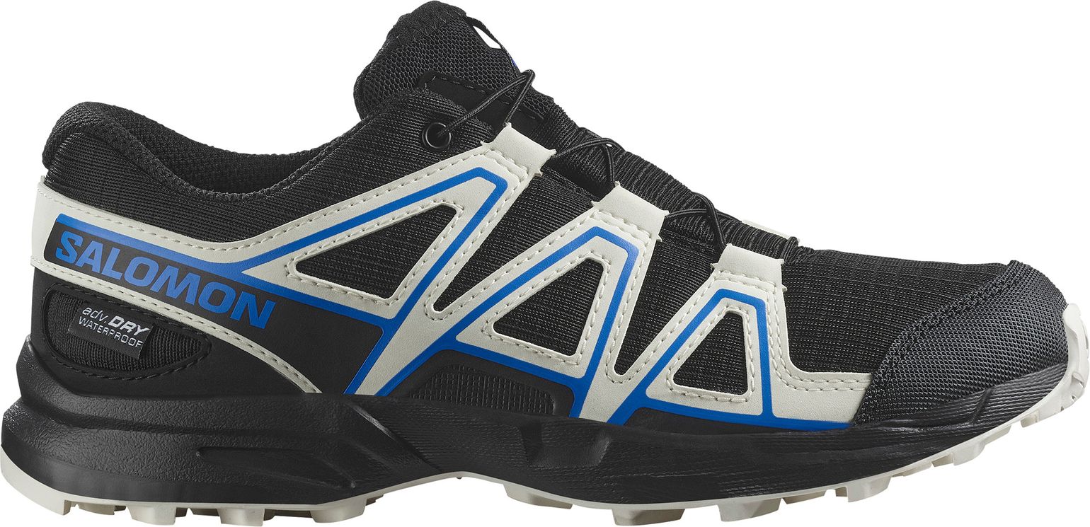 Salomon Junior Speedcross Waterproof Black/vanilla Ice/french Blue