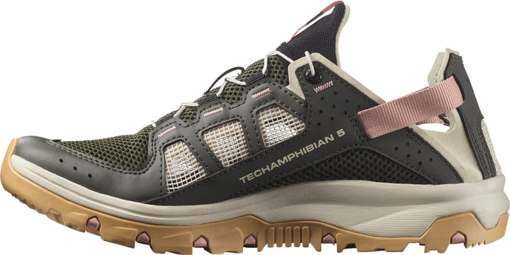 Salomon Women's Techamphibian 5 Peat/rainy Day/hyma Pink Salomon