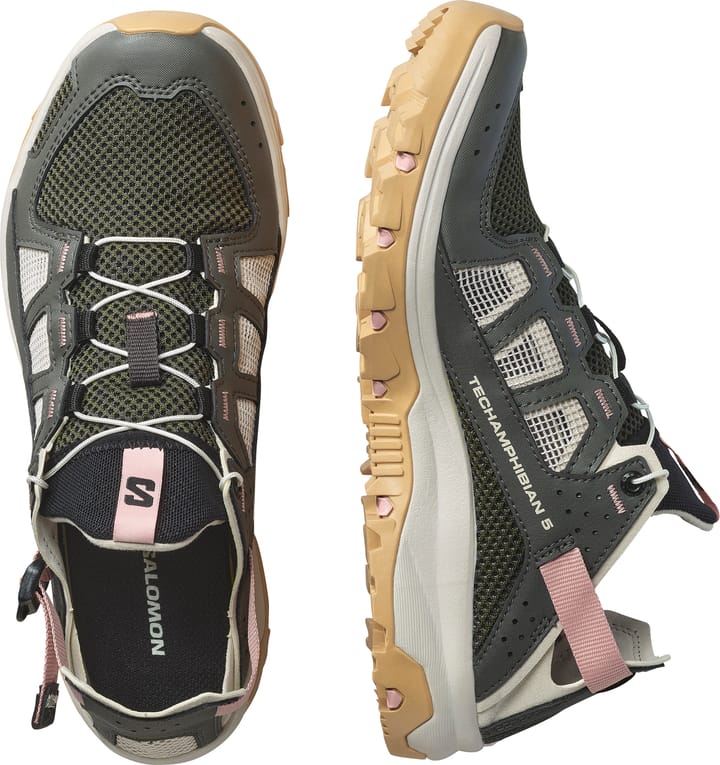 Salomon Women's Techamphibian 5 Peat/rainy Day/hyma Pink Salomon