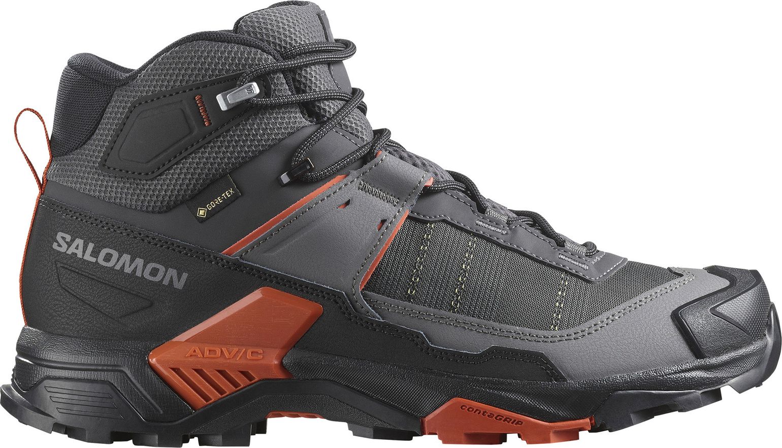 Salomon Men's X Ultra 5 Mid GORE-TEX Asphalt/castlerock/burnt Ochre