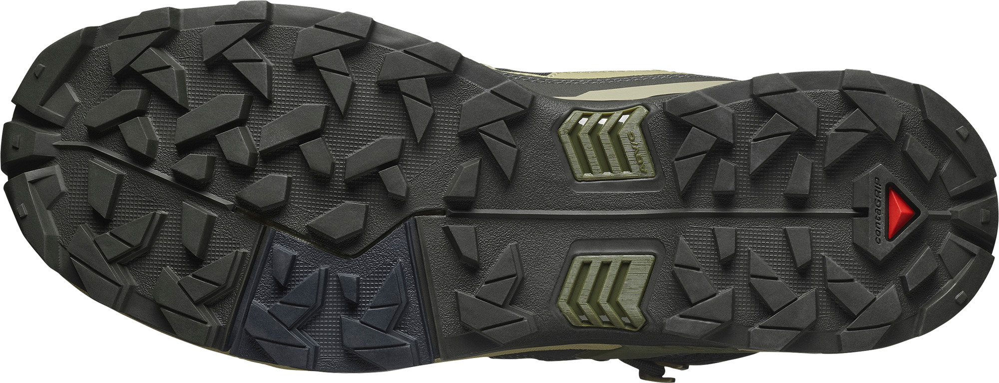 Salomon Men's X Ultra 5 Mid GORE-TEX Peat/gray Green/blue Nights
