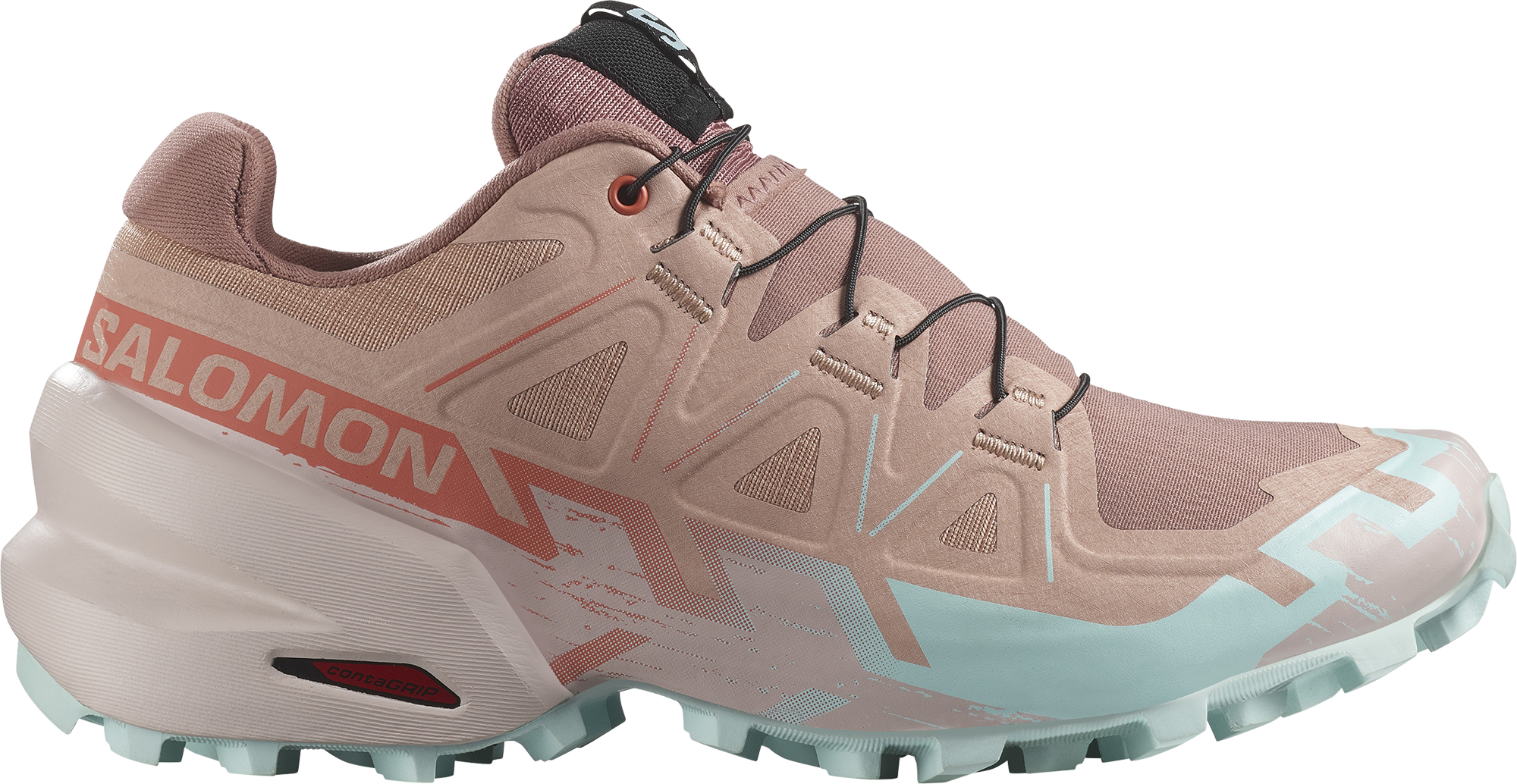 Salomon Women's Speedcross 6 Mahogany Rose/Hushed Violet/Iced Aq