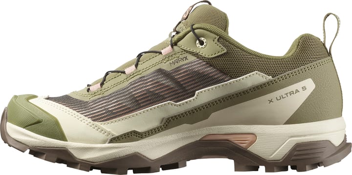 Salomon Women's X Ultra 5 Aloe/shortbread/mahogany Rose Salomon