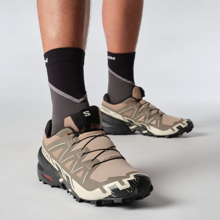 Salomon Men's Speedcross 6 Natural / Black / Almond Milk Salomon Salomon Men's Speedcross 6 Natural / Black / Almond Milk Salomon
