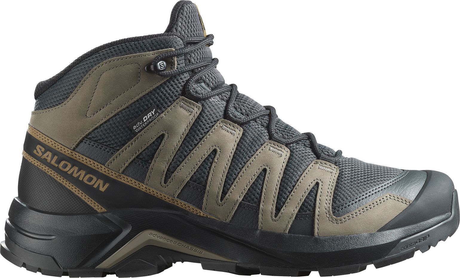 Salomon Men's X-Adventure Recon Mid GORE-TEX Asphalt/falcon/coyote Brown
