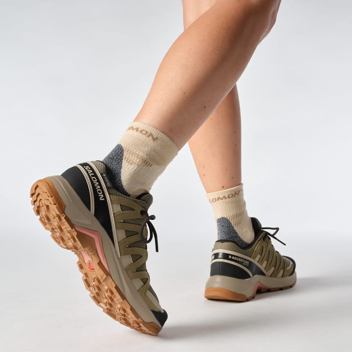 Salomon Women's X-Adventure Recon GORE-TEX Falcon/desert Tan/hyma Pink Salomon Salomon Women's X-Adventure Recon GORE-TEX Falcon/desert Tan/hyma Pink Salomon