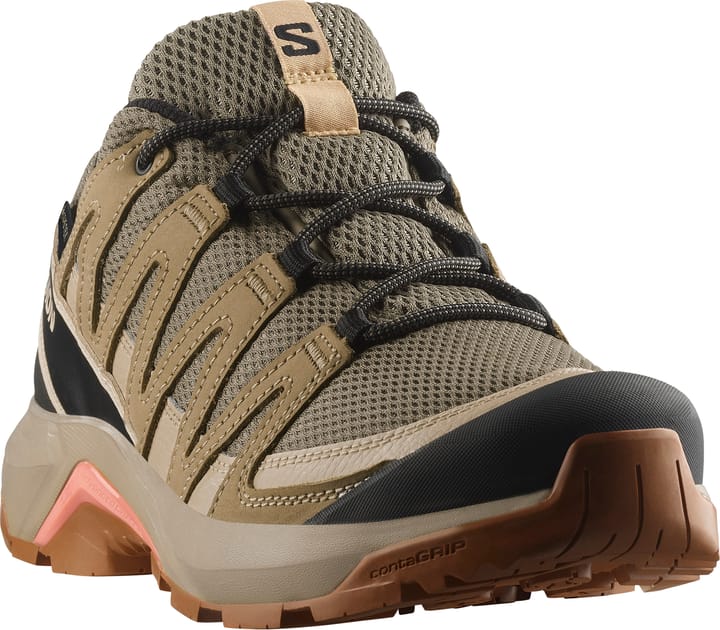 Salomon Women's X-Adventure Recon GORE-TEX Falcon/desert Tan/hyma Pink Salomon