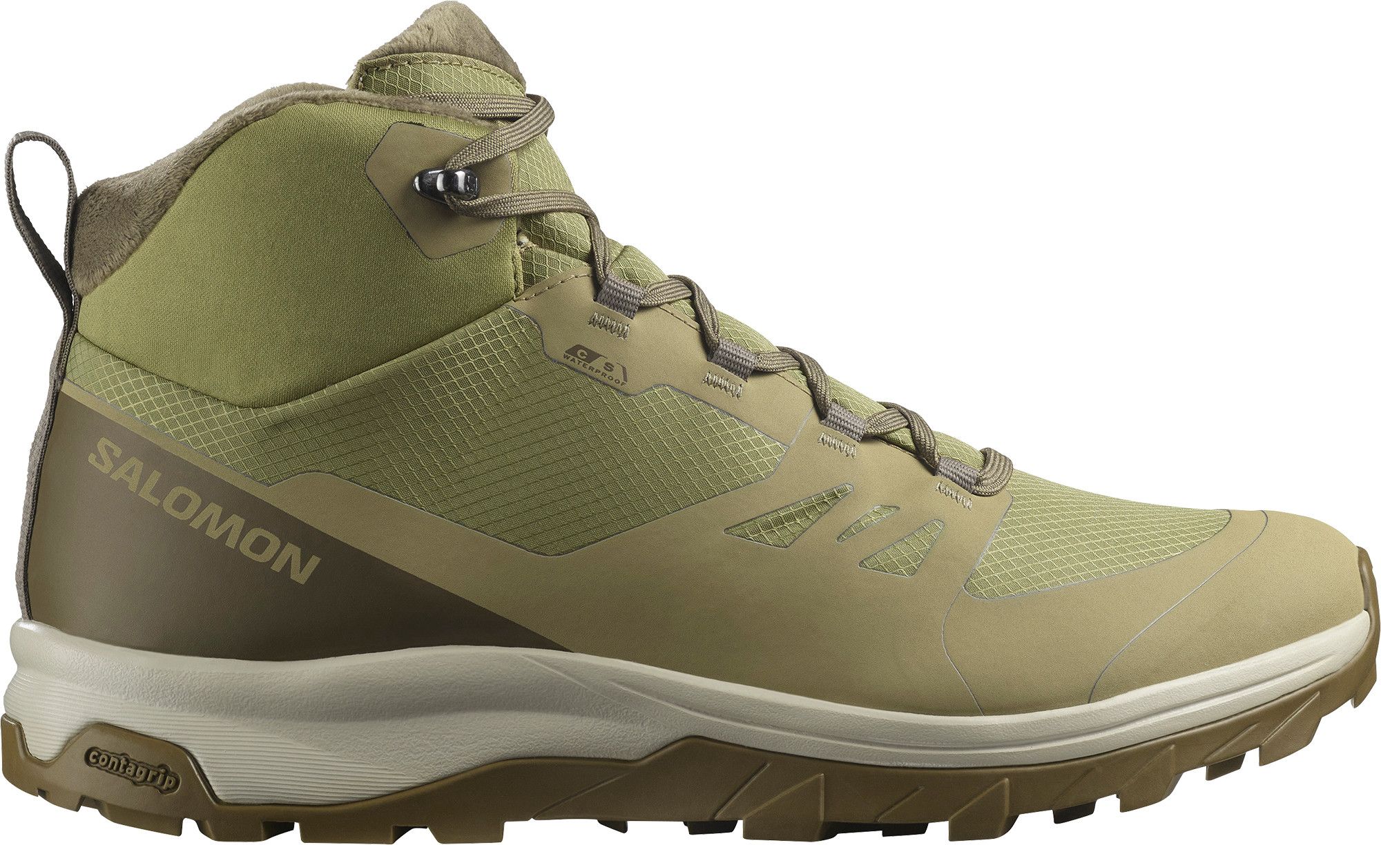 Salomon Men's Outsnap CSWP Aloe/Stone Gray/Coyote