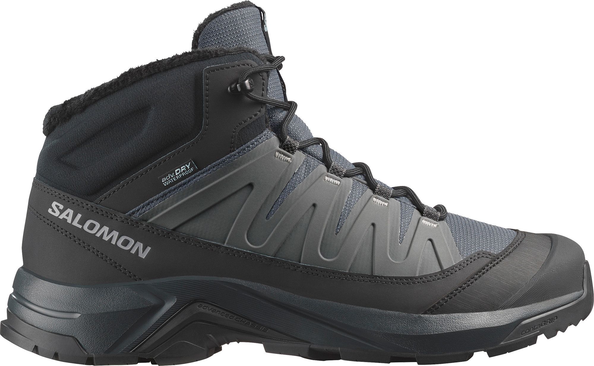 Salomon Men's X-Adventure Coldrush Waterproof Asphalt/Black/Alloy