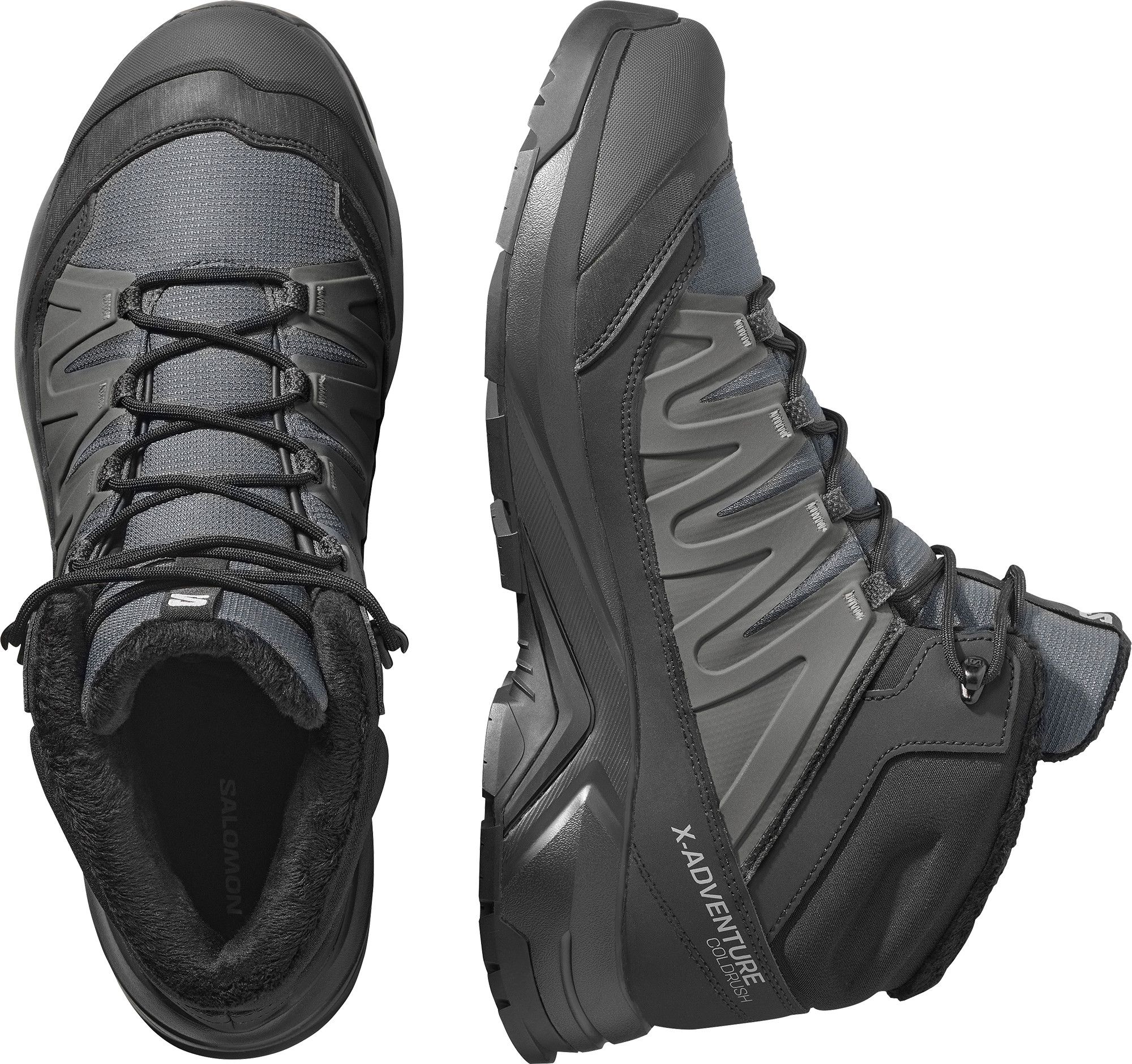 Salomon Men's X-Adventure Coldrush Waterproof Asphalt/Black/Alloy