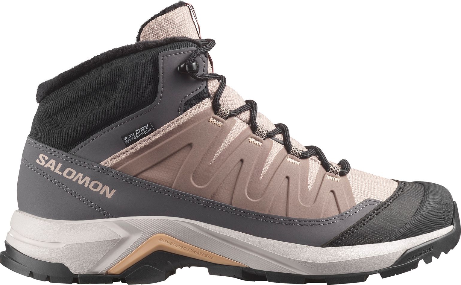 Salomon Women's X-Adventure Coldrush Waterproof Etherea / Iron / Mahogany Rose