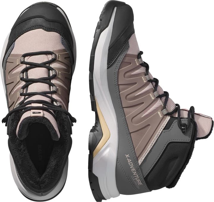 Salomon Women's X-Adventure Coldrush Waterproof Etherea / Iron / Mahogany Rose Salomon