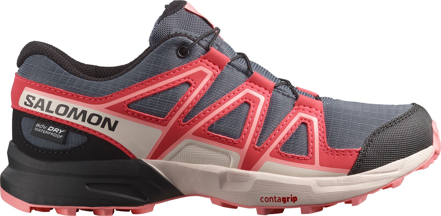 Salomon Junior Speedcross Waterproof Grisaille/Hushed Violet/Rouge Red
