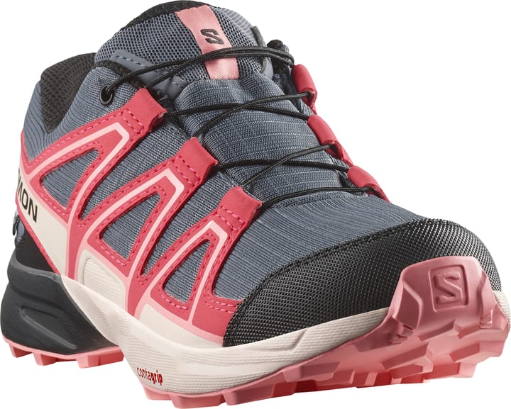 Salomon Junior Speedcross Waterproof Grisaille/Hushed Violet/Rouge Red Salomon