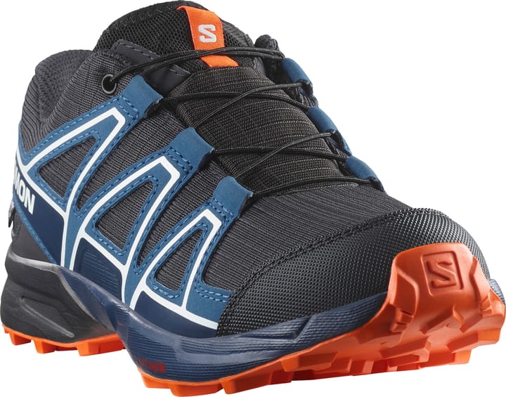 Salomon Junior Speedcross Waterproof Dark Navy/Dark Blue/Red Orange Salomon