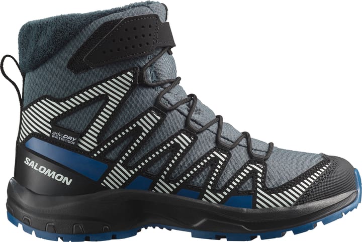 Salomon Juniors' XA PRO V8 Winter ClimaSalomon Turbulence/Black/Dark Blue Salomon Salomon Juniors' XA PRO V8 Winter ClimaSalomon Turbulence/Black/Dark Blue Salomon