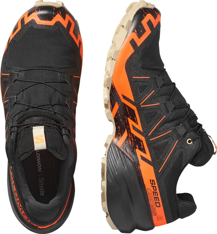 Salomon Men's Speedcross 6 GORE-TEX Black/Shocking Orange/White Pepper Salomon