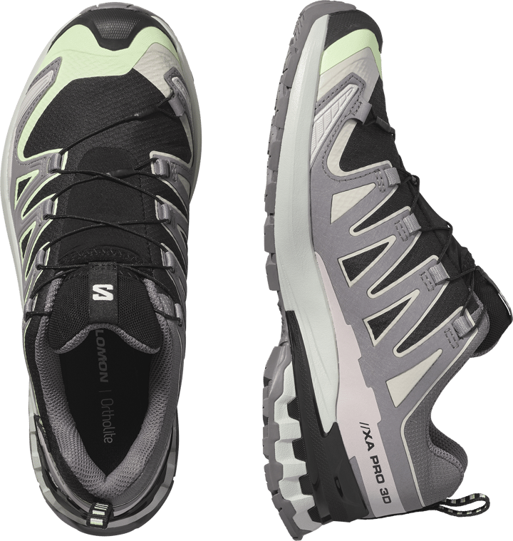 Salomon Women's XA Pro 3d V9 GORE-TEX Black/Patina Green/Gray Violet Salomon